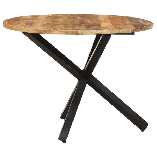 Dining Tables Dining Table Round 100X100x75 Cm Rough Mango Wood