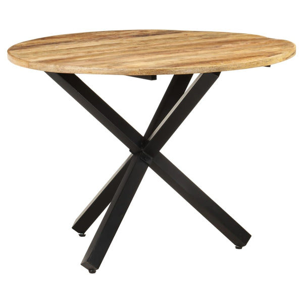Dining Tables Dining Table Round 100X100x75 Cm Rough Mango Wood