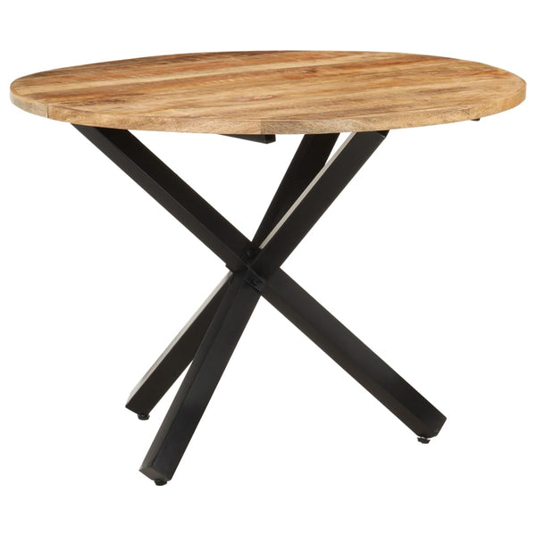 Dining Tables Dining Table Round 100X100x75 Cm Rough Mango Wood
