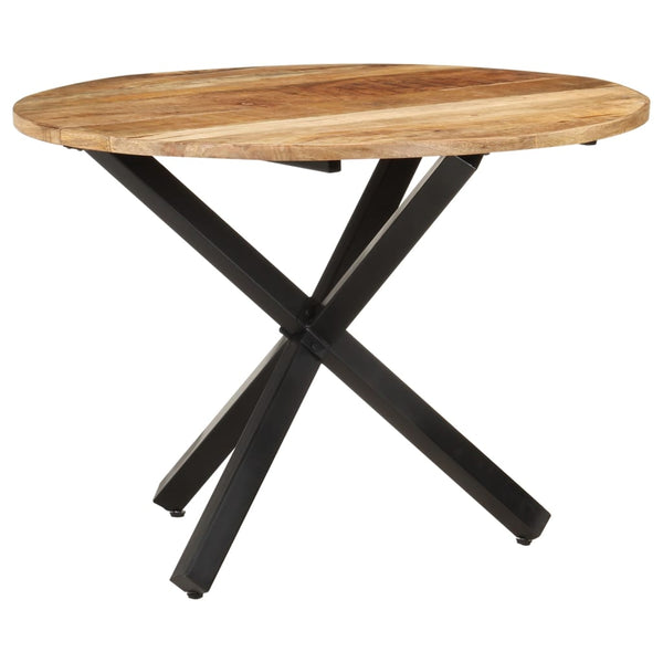 Dining Tables Dining Table Round 100X100x75 Cm Rough Mango Wood