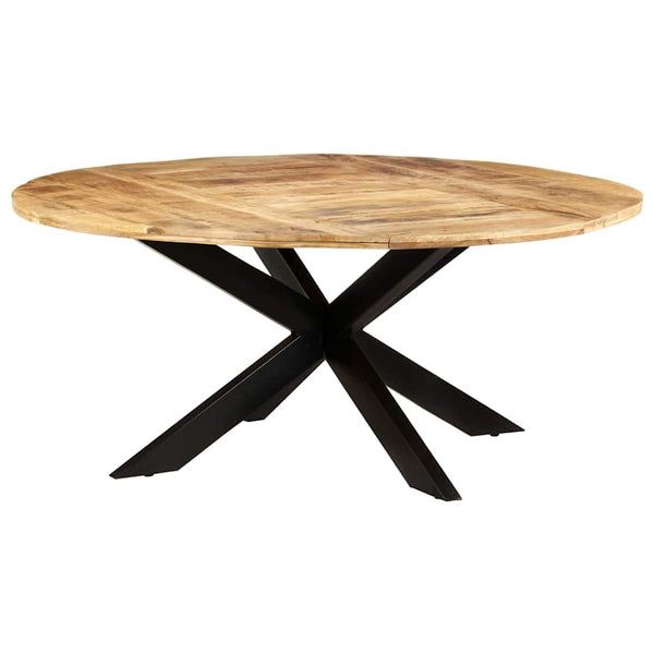 Vidaxl Dining Table Round 175X75 Cm Rough Mango Wood Dining Tables