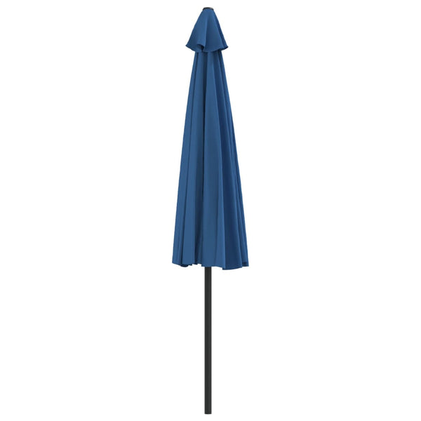 Vidaxl Balcony Parasol With Aluminium Pole Blue 300X155x223 Cm Half Patio Umbrellas