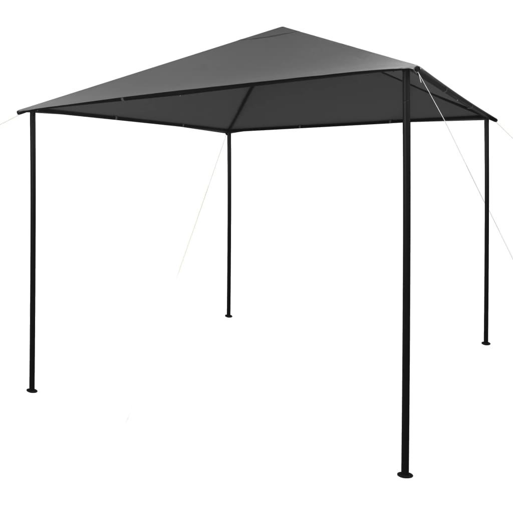 Gazebo 3X3 M Anthracite Fabric And Steel 180 G/Ma Gazebos & Pergolas