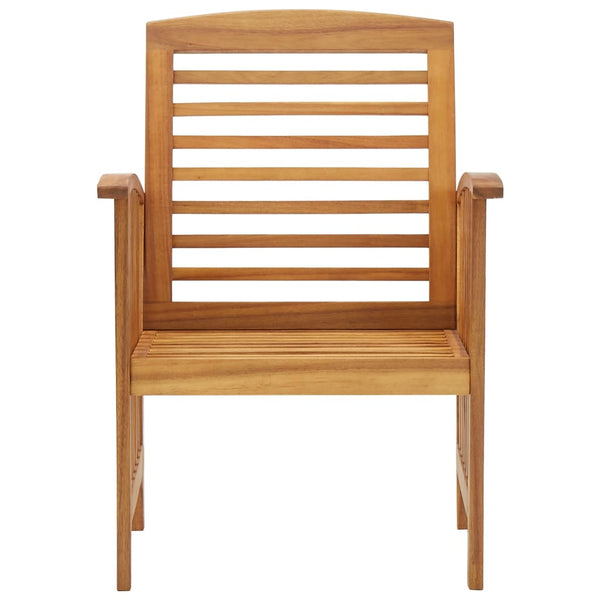 Garden Chairs 2 Pcs Solid Acacia Wood Patio Chairs