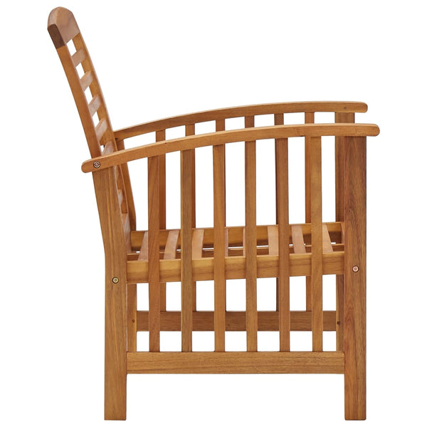 Garden Chairs 2 Pcs Solid Acacia Wood Patio Chairs