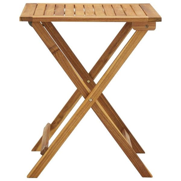 Vidaxl 3 Piece Folding Bistro Set With Cushions Solid Acacia Wood Other Patio & Garden Furniture
