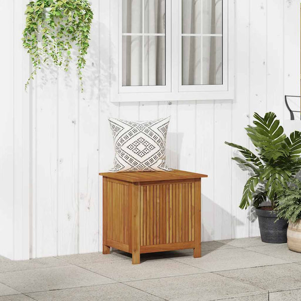 Vidaxl Garden Storage Box 60X50x58 Cm Solid Wood Acacia Storage Deck Boxes