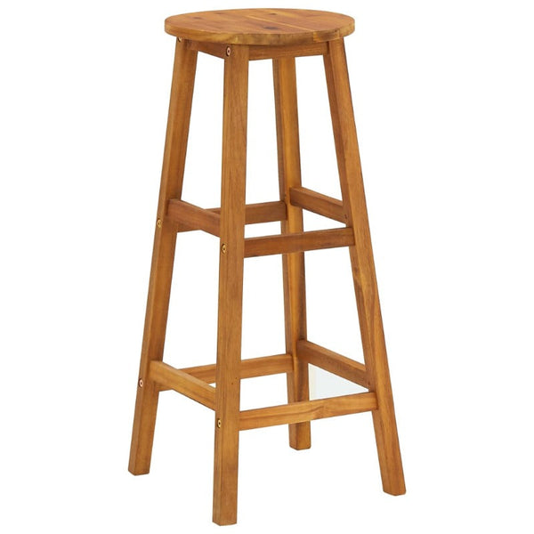 Vidaxl Bar Stools 6 Pcs Solid Acacia Wood 34 X 76 Cm Benches Bar Stools