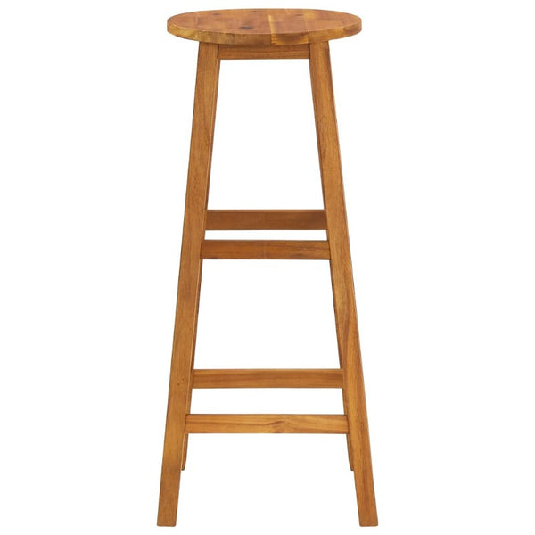 Vidaxl Bar Stools 6 Pcs Solid Acacia Wood 34 X 76 Cm Benches Bar Stools