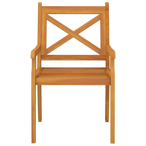 Vidaxl Outdoor Dining Chairs 2 Pcs Solid Wood Acacia Patio Chairs