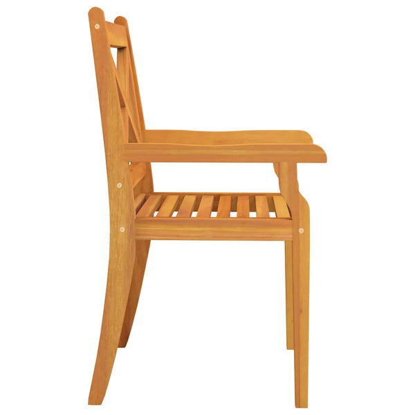 Vidaxl Outdoor Dining Chairs 2 Pcs Solid Wood Acacia Patio Chairs