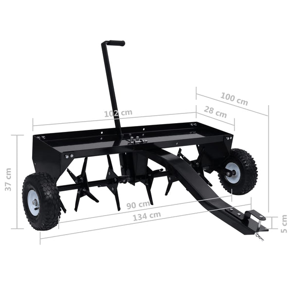 Lawn Aerator For Ride On Mower 102 Cm Lawn Mower Accessories