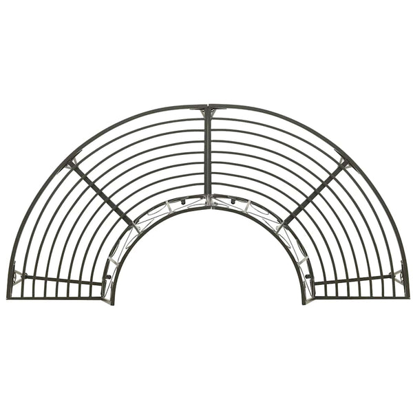 Vidaxl Garden Half Round Tree Bench 160 Cm Steel Patio Benches
