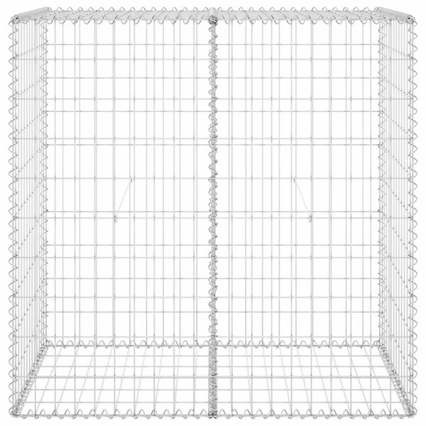 Vidaxl Gabion Wall With Covers Galvanised Steel 100X60x100 Cm Fence Panels