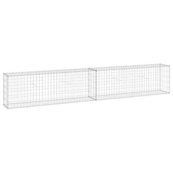 Vidaxl Gabion Wall With Covers Galvanised Steel 300X30x50 Cm Gabion Baskets