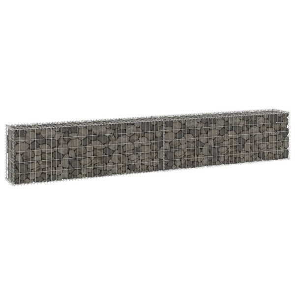 Vidaxl Gabion Wall With Covers Galvanised Steel 300X30x50 Cm Gabion Baskets