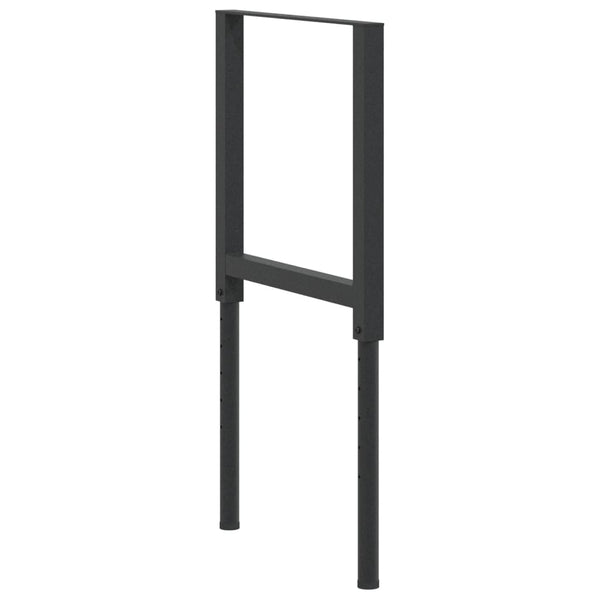 Vidaxl Work Bench Frames 2 Pcs Metal 55X(69 95.5) Cm Black Work Benches