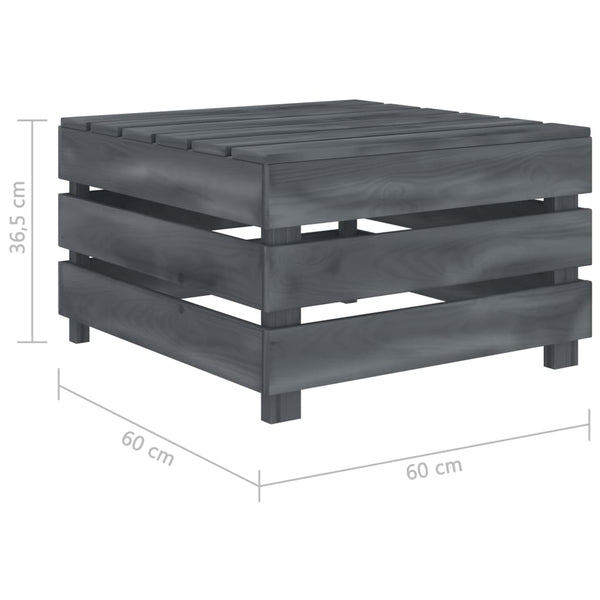Garden Pallet Table Grey Wood Patio & Garden Tables