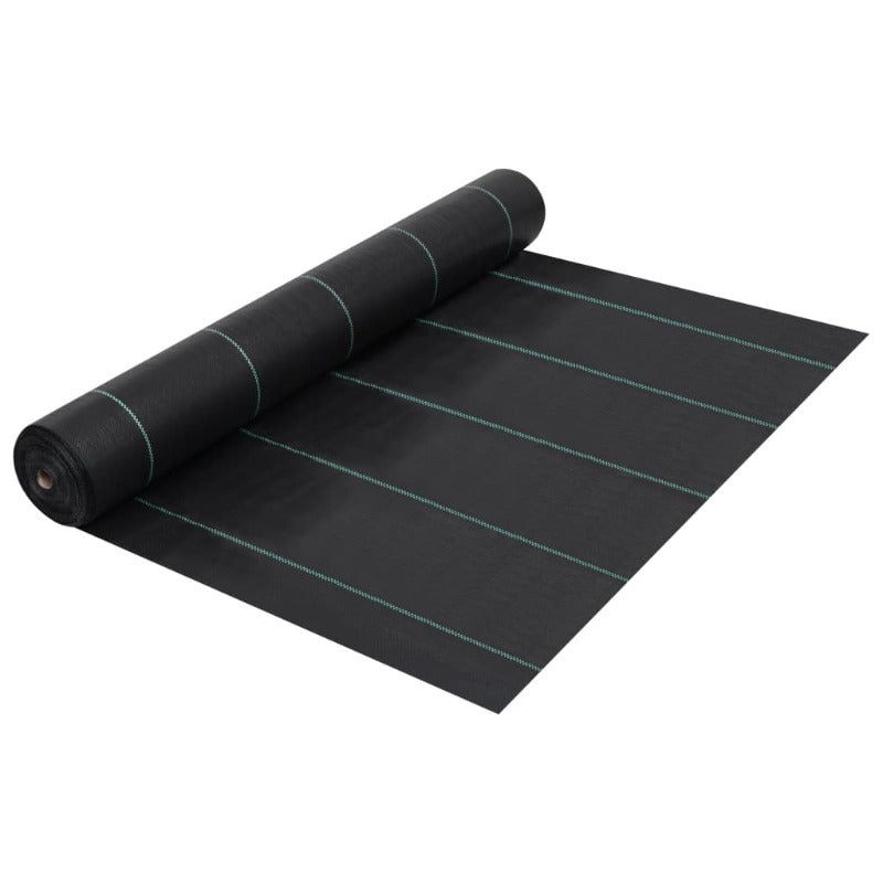 Weed Control Fabric Weed & Root Control Mat Black 1X200 Pp