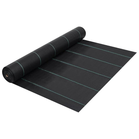 Weed Control Fabric Weed & Root Control Mat Black 1X200 Pp