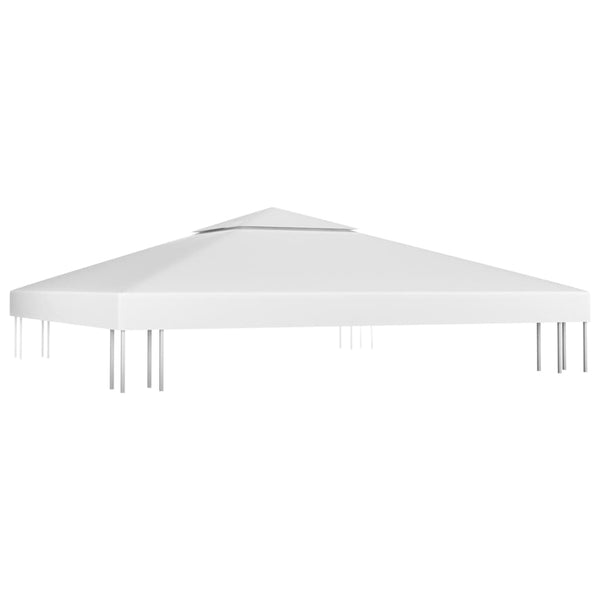 2 Tier Gazebo Top Cover White 3X3 M Waterproof Polyester Canopy Replacement Gazebos & Pergolas