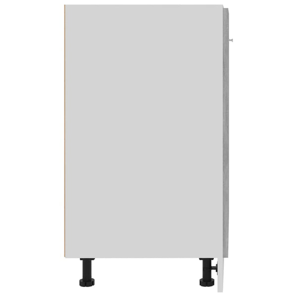 Bottom Cabinet Concrete Grey 60X46x81.5 Cm Engineered Wood Kitchen Cabinet Doors And Fronts