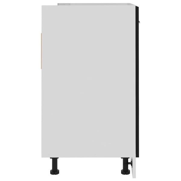 Vidaxl Sink Bottom Cabinet Lyon Black 80X46x81.5 Cm Engineered Wood Cabinets & Cupboards