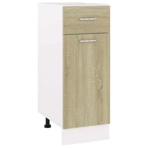 Drawer Bottom Cabinet Sonoma Oak 30X46x81.5 Cm Engineered Wood Kitchen Cabinet Doors And Fronts