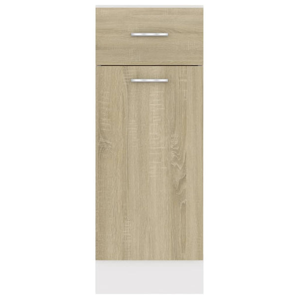 Drawer Bottom Cabinet Sonoma Oak 30X46x81.5 Cm Engineered Wood Kitchen Cabinet Doors And Fronts