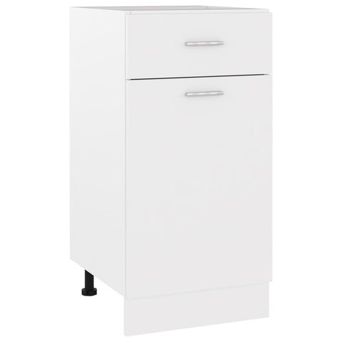 Drawer Bottom Cabinet White 40X46x81.5 Cm Engineered Wood Kitchen Cabinet Doors And Fronts