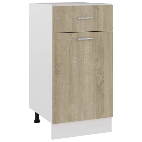 Drawer Bottom Cabinet Sonoma Oak 40X46x81.5 Cm Engineered Wood Kitchen Cabinet Doors And Fronts
