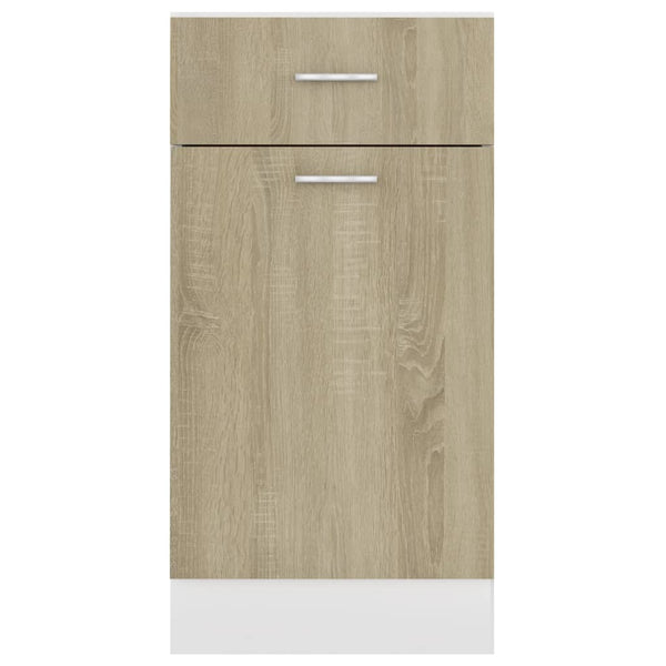 Drawer Bottom Cabinet Sonoma Oak 40X46x81.5 Cm Engineered Wood Kitchen Cabinet Doors And Fronts