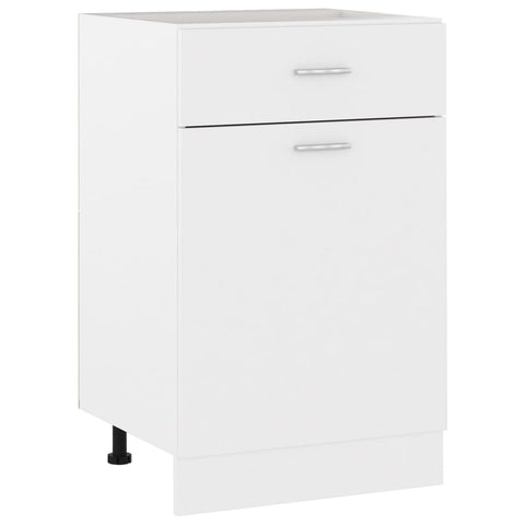 Drawer Bottom Cabinet White 50X46x81.5 Cm Engineered Wood Kitchen Cabinet Doors And Fronts