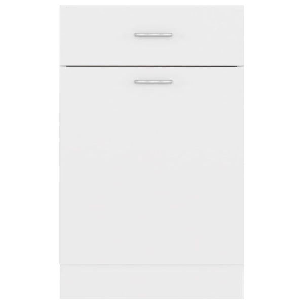 Kitchen Cabinet Doors and Fronts Drawer Bottom Cabinet White 50X46x81.5 Cm Engineered Wood