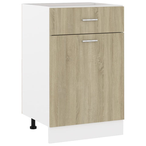 Drawer Bottom Cabinet Sonoma Oak 50X46x81.5 Cm Engineered Wood Kitchen Cabinet Doors And Fronts