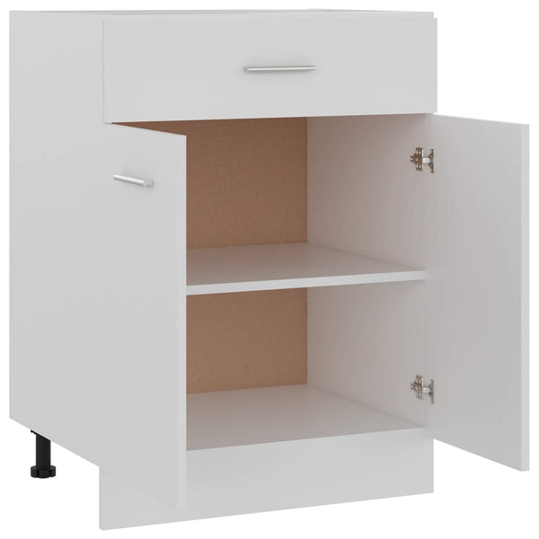 Vidaxl Drawer Bottom Cabinet Lyon White 60X46x81.5 Cm Engineered Wood Cabinets & Cupboards