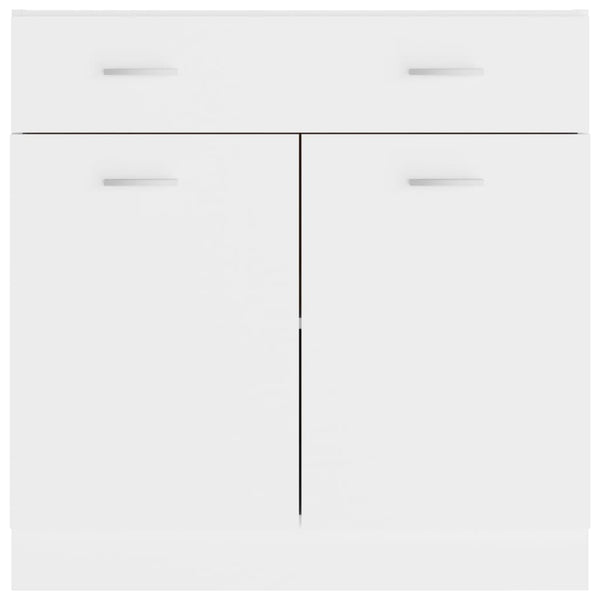 Drawer Bottom Cabinet White 80X46x81.5 Cm Engineered Wood Kitchen Cabinet Doors And Fronts