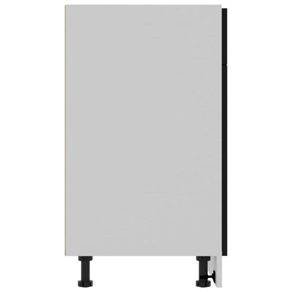 Vidaxl Drawer Bottom Cabinet Lyon Black 80X46x81.5 Cm Engineered Wood Cabinets & Cupboards