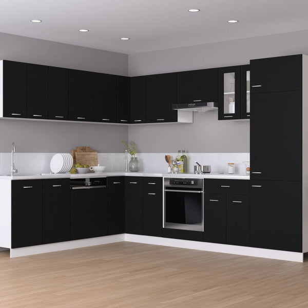 Cabinets & Cupboards Hanging Cabinet Black 50X31x60 Cm Engineered Wood