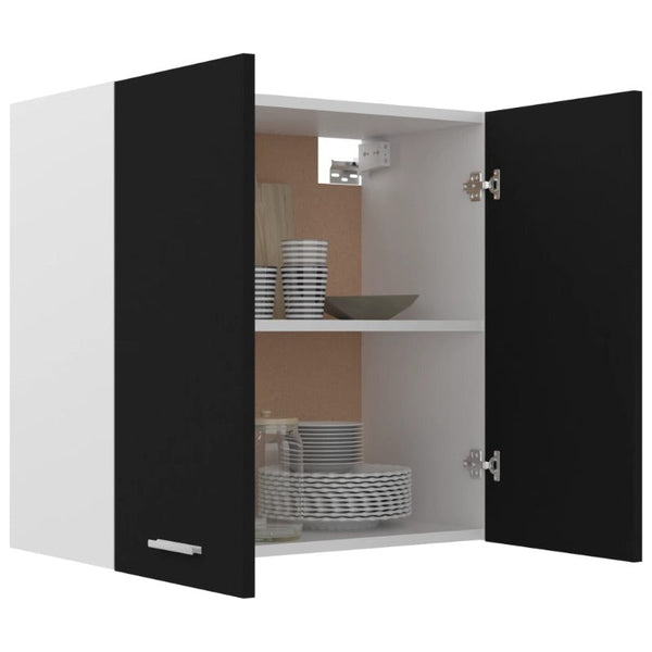Vidaxl Hanging Cabinet Lyon Black 60X31x60 Cm Engineered Wood Cabinets & Cupboards