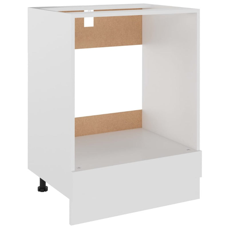 Oven Cabinet White 60X46x81.5 Cm Engineered Wood Cabinets & Cupboards