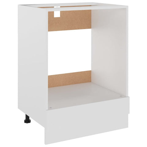 Oven Cabinet White 60X46x81.5 Cm Engineered Wood