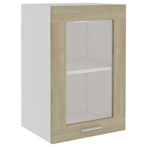 Hanging Glass Cabinet Sonoma Oak 40X31x60 Cm Engineered Wood Kitchen Cabinet Doors And Fronts