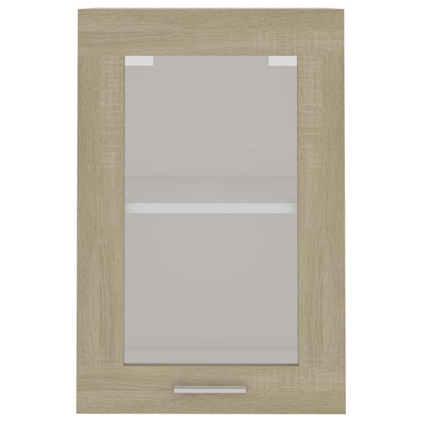 Hanging Glass Cabinet Sonoma Oak 40X31x60 Cm Engineered Wood Kitchen Cabinet Doors And Fronts