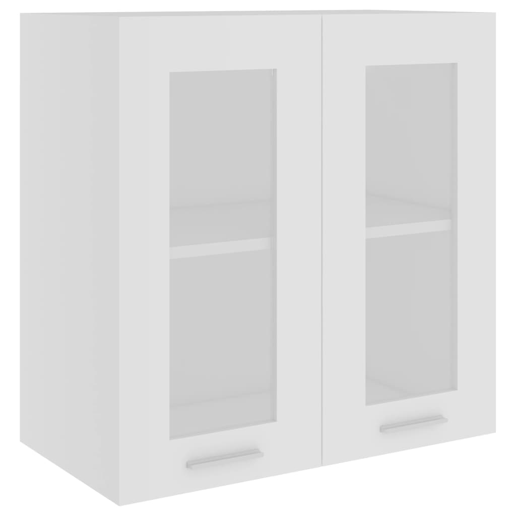 Cabinets & Cupboards Hanging Glass Cabinet White 60X31x60 Cm Engineered Wood