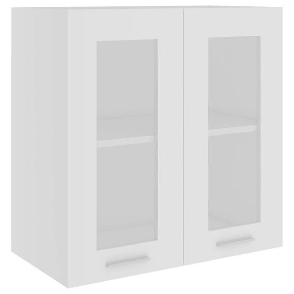 Cabinets & Cupboards Hanging Glass Cabinet White 60X31x60 Cm Engineered Wood