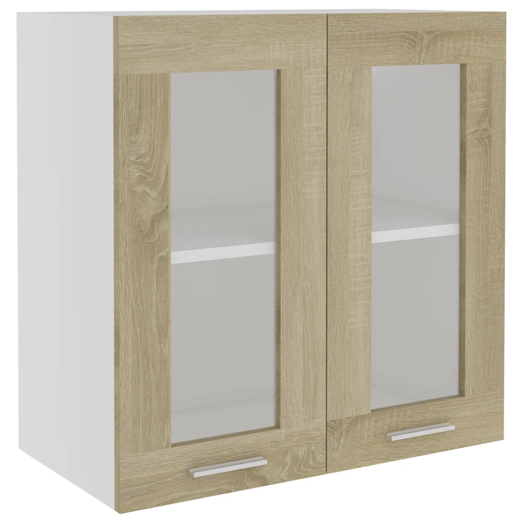 Hanging Glass Cabinet Sonoma Oak 60X31x60 Cm Engineered Wood Kitchen Cabinet Doors And Fronts