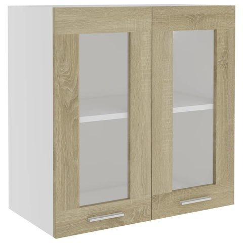 Hanging Glass Cabinet Sonoma Oak 60X31x60 Cm Engineered Wood Kitchen Cabinet Doors And Fronts