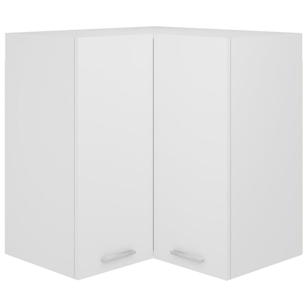 Hanging Corner Cabinet White 57X57x60 Cm Engineered Wood Kitchen Cabinet Doors And Fronts