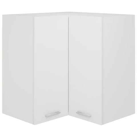 Hanging Corner Cabinet White 57X57x60 Cm Engineered Wood Kitchen Cabinet Doors And Fronts